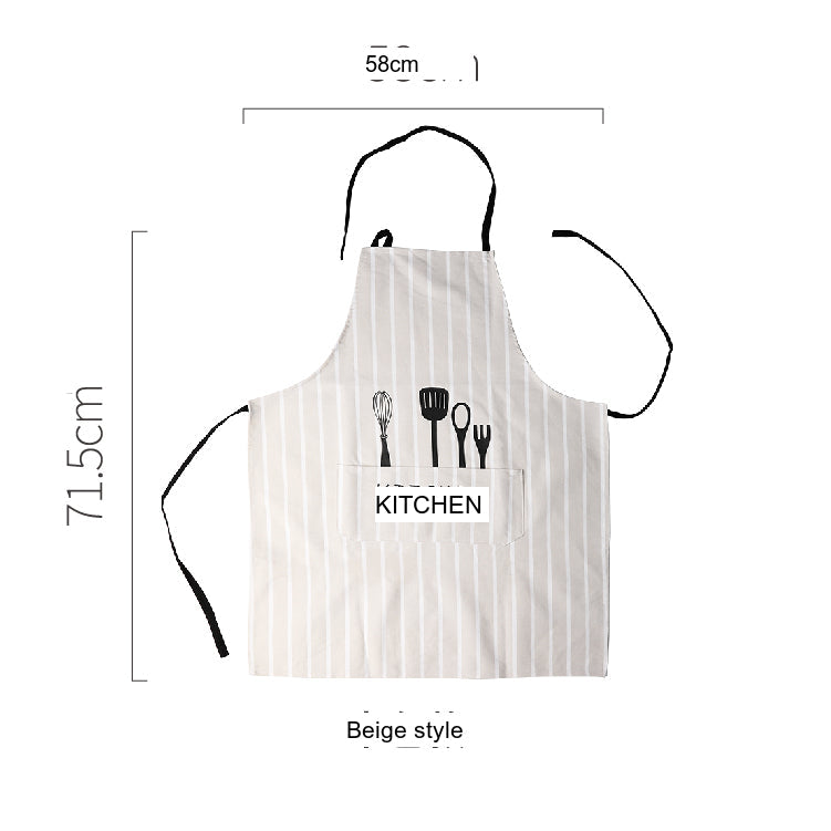 LIVETAI Montserrat Stylish Waterproof Bib Apron from LIVETAI