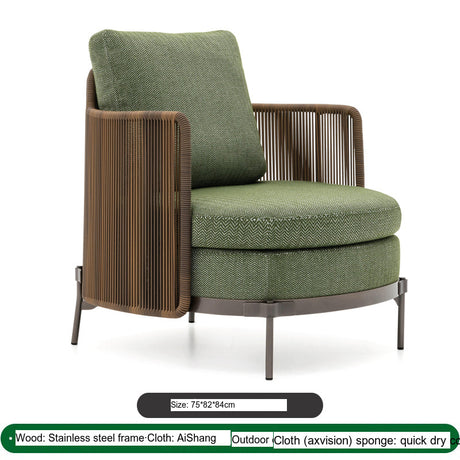 DIME GARDEN Azucena Waterproof Rattan Chair & Coffee Table Set from DIME GARDEN