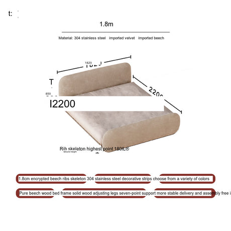 TELLS Marisol Ultra-Soft Luxury Bed with Modern Fabric Technology from TELLS