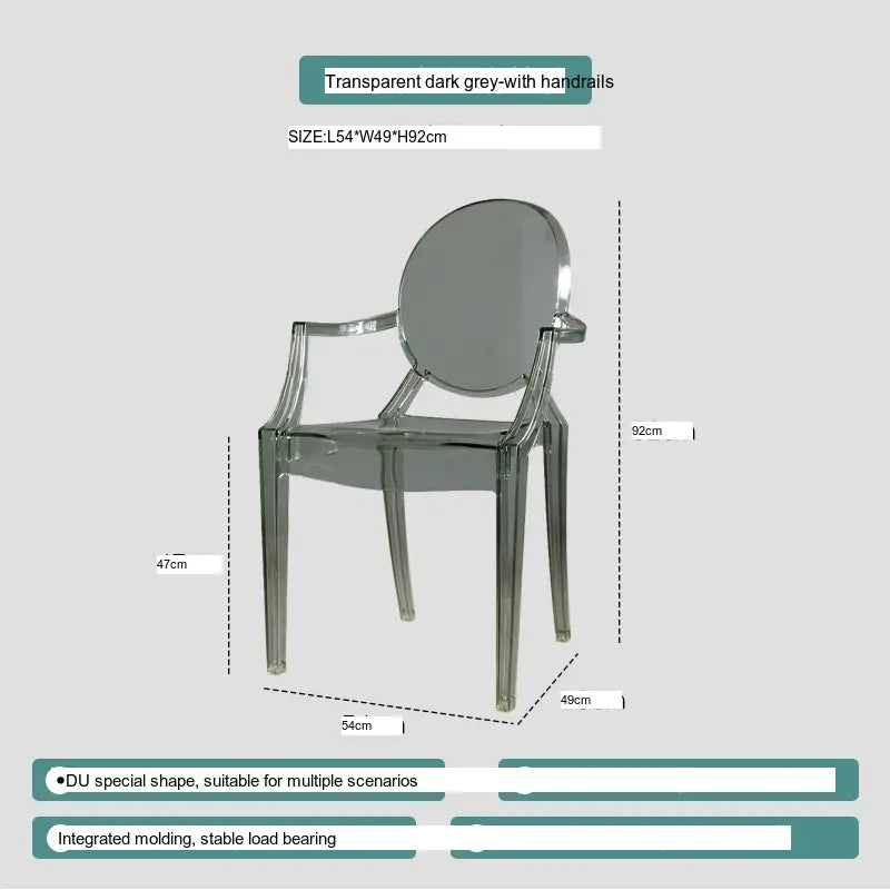 ABOUT WHITE Ambrosia Chic Translucent Dining Chair from ABOUT WHITE