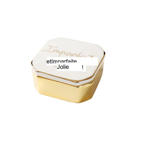 TIANRUN Celestine Elegant Ceramic Jewelry Storage Box from TIANRUN