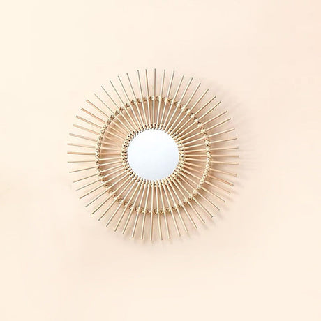 ROOMHOME Mizhati Elegant Scandinavian Woven Mirror Décor from ROOMHOME