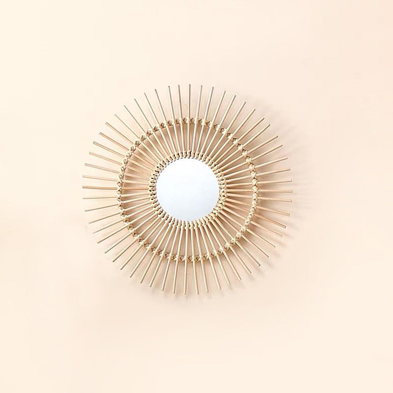 ROOMHOME Mizhati Elegant Scandinavian Woven Mirror Décor from ROOMHOME