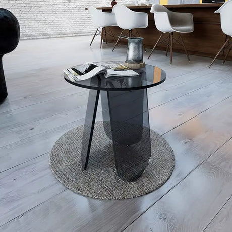 FANYU Isolde Chic Minimalist Round Acrylic Side Table from FANYU
