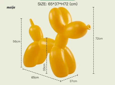LAZYSPACE Violet Balloon Dog Stool from LAZYSPACE