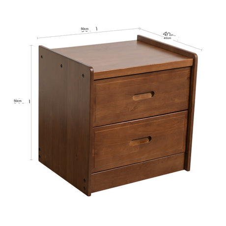 BAIYA SHUNAN Isidora Stylish Solid Wood Bedside Table from BAIYA SHUNAN
