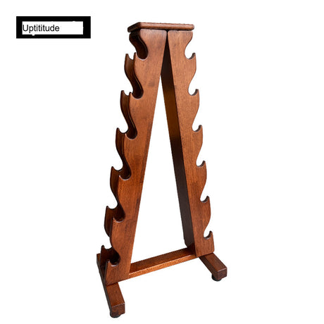 UPTITUDE Marcellus Elegant Natural Oak Dumbbell Rack from UPTITUDE