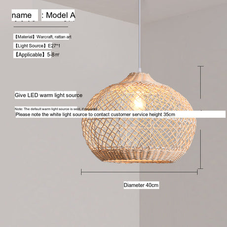 BOJI Santorini Elegant Modern Woven Ceiling Lamp from BOJI