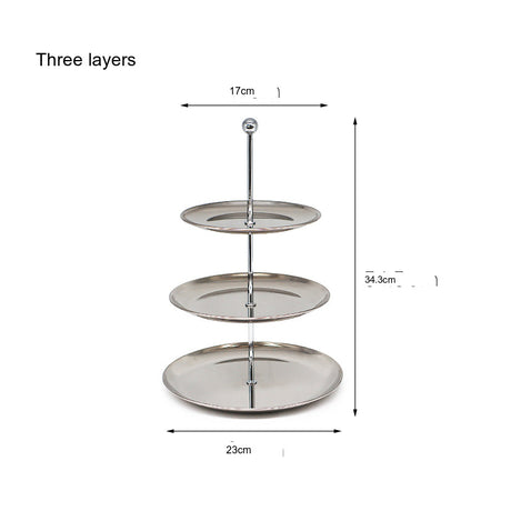 EPIUS Linnea Chic Multi-Layer Stainless Steel Snack Tray from EPIUS