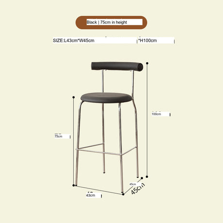 NIYE Solene Modern Chic Luxury High Stool from NIYE