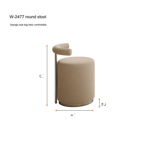QUANMU Juniper Luxe Soft Leather Stool from QUANMU
