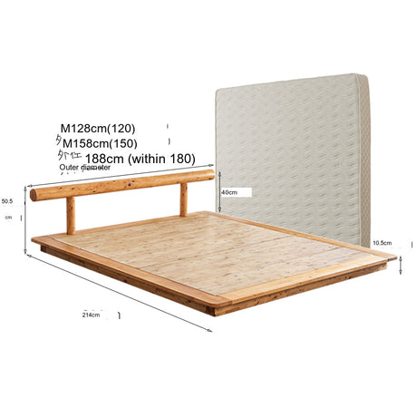 BAIYA SHUNAN Haru Elegant Japanese Cypress Double Bed from BAIYA SHUNAN
