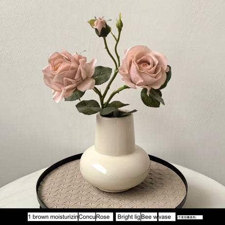LIVETAI Aveline Elegant Round Ceramic Vase - Luxury Living Room Decor from LIVETAI
