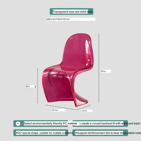 ABOUT WHITE Jintae Minimalist Transparent Dining Chair from ABOUT WHITE