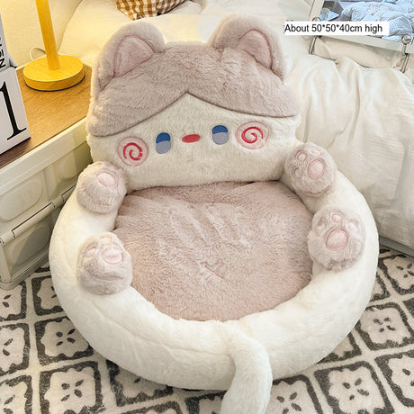 MI XIAOXIAO Kiyoshi Cozy Cartoon Floor Cushion from MI XIAOXIAO