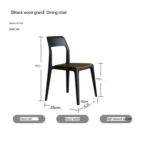 QUANMU Yvar High-Quality Walnut Dining Chair from QUANMU
