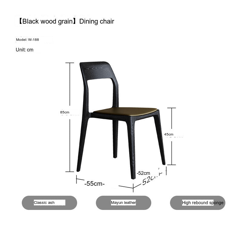 QUANMU Yvar High-Quality Walnut Dining Chair from QUANMU