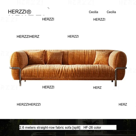HERZZI Santiago Elegant Stainless Steel Vintage Sofa from HERZZI