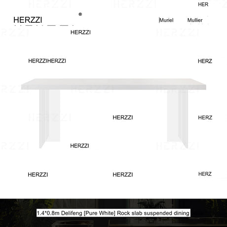 HERZZI Elowen Chic Acrylic Retractable Dining Table Set from HERZZI