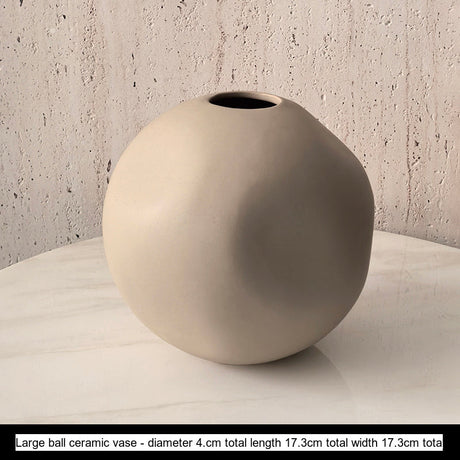 LIVETAI Marisol Elegant Round Ceramic Vase from LIVETAI