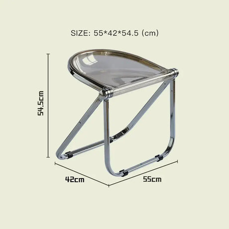 LAZYSPACE Noah Transparent Folding Chair from LAZYSPACE