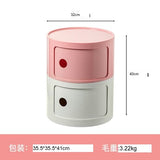 NIYE Aveline Minimalist Round Storage Side Table from NIYE