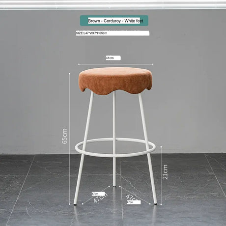 ABOUT WHITE Marcellus Elegant Luxury Bar Stool from ABOUT WHITE