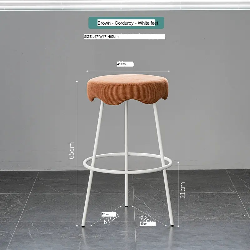 ABOUT WHITE Marcellus Elegant Luxury Bar Stool from ABOUT WHITE