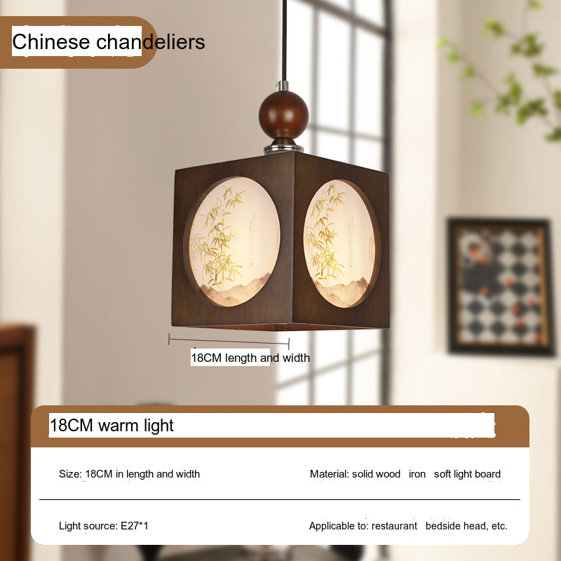 BOJI Kaori Elegant Wooden Japanese Ceiling Lamp - Outdoor Gazebo Light from BOJI