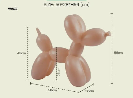 LAZYSPACE Violet Balloon Dog Stool from LAZYSPACE