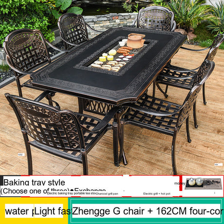 MOJIA Vesper Family-Size Electric BBQ & Hot Pot Table for Shared Dining from MOJIA