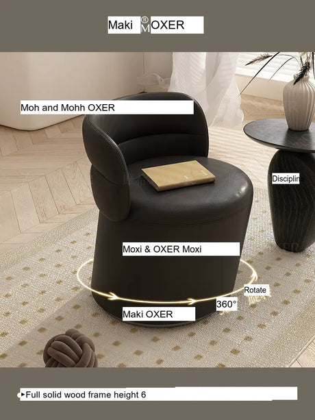 MOXER Marisol Sleek High-Quality Makeup Stool from MOXER
