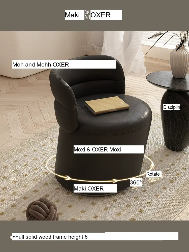 MOXER Marisol Sleek High-Quality Makeup Stool from MOXER