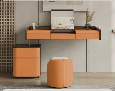 GEPH Mia Natural Wood Acrylic Dressing Table from GEPH
