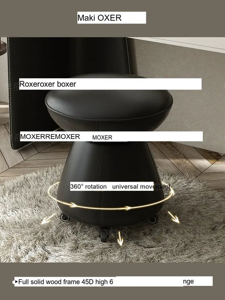 MOXER Zephyra Luxurious Swivel Makeup Stool from MOXER