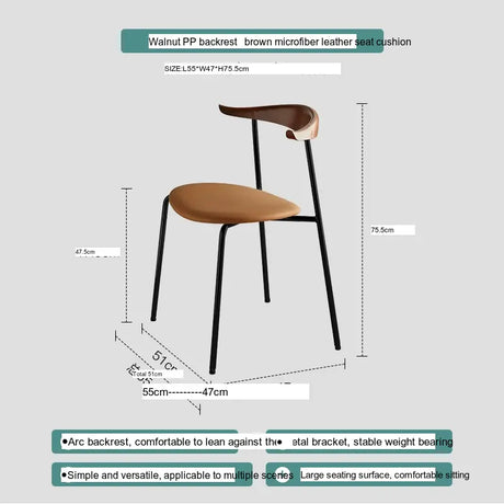 ABOUT WHITE Sapphira Elegant Retro Solid Wood Dining Chair from ABOUT WHITE