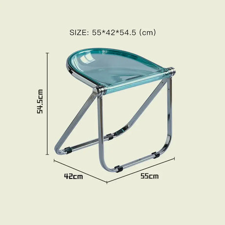 LAZYSPACE Noah Transparent Folding Chair from LAZYSPACE