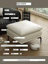 MOXER Kintsugi Elegant Luxury Leather Footstool from MOXER