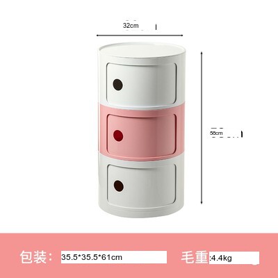 NIYE Aveline Minimalist Round Storage Side Table from NIYE