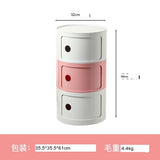 NIYE Aveline Minimalist Round Storage Side Table from NIYE