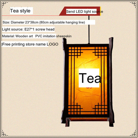 BOJI Kiyomizu Elegant Natural Wood Lantern - Antique Ceiling Lamp from BOJI