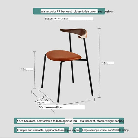 ABOUT WHITE Sapphira Elegant Retro Solid Wood Dining Chair from ABOUT WHITE