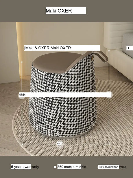 MOXER Ikebana Elegant Cream Makeup Stool from MOXER