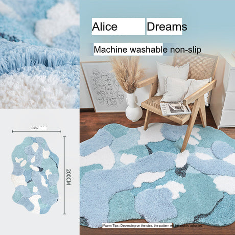 KENZAKI Sakura Snow Washable Rug from KENZAKI