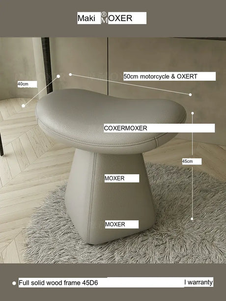 MOXER Isola Chic Leather Dressing Stool from MOXER