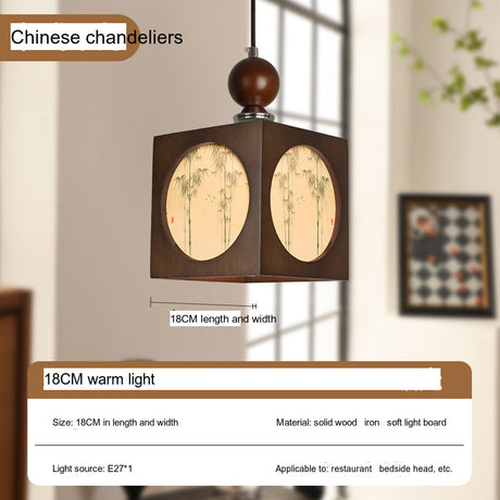 BOJI Kaori Elegant Wooden Japanese Ceiling Lamp - Outdoor Gazebo Light from BOJI