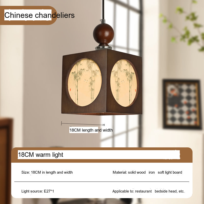 BOJI Kaori Elegant Wooden Japanese Ceiling Lamp - Outdoor Gazebo Light from BOJI