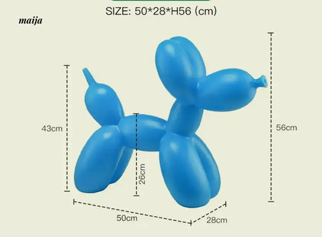 LAZYSPACE Violet Balloon Dog Stool from LAZYSPACE