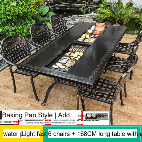 MOJIA Vesper Family-Size Electric BBQ & Hot Pot Table for Shared Dining from MOJIA