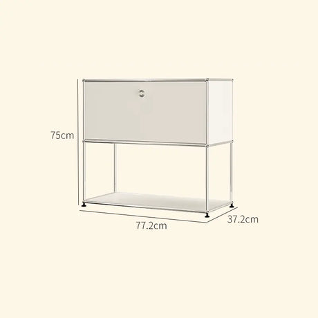 LAIMO Beatrice Retro Modular Stainless Steel Living Room Cabinet from LAIMO